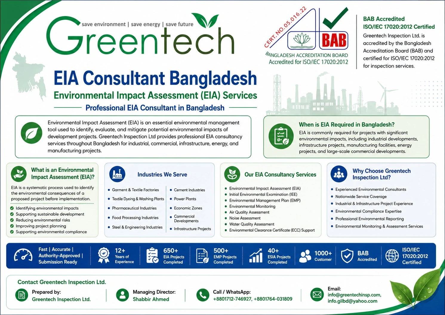 EIA Consultant Bangladesh | Environmental Impact Assessment (EIA) Services | Environmental Consultancy