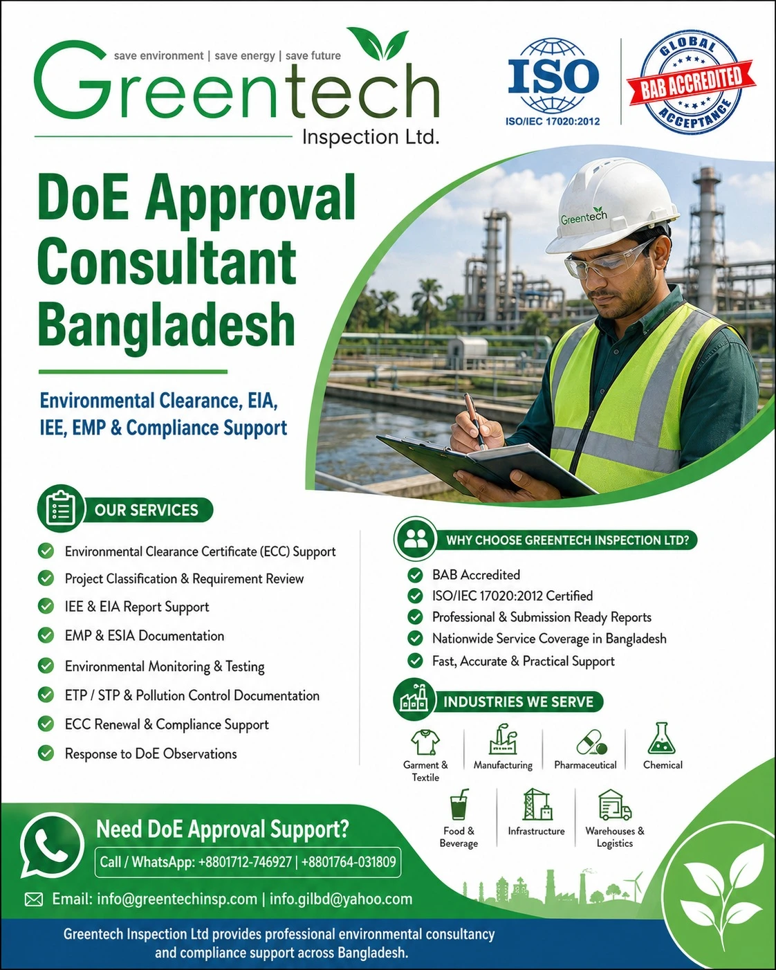 DoE Approval Consultant Bangladesh
