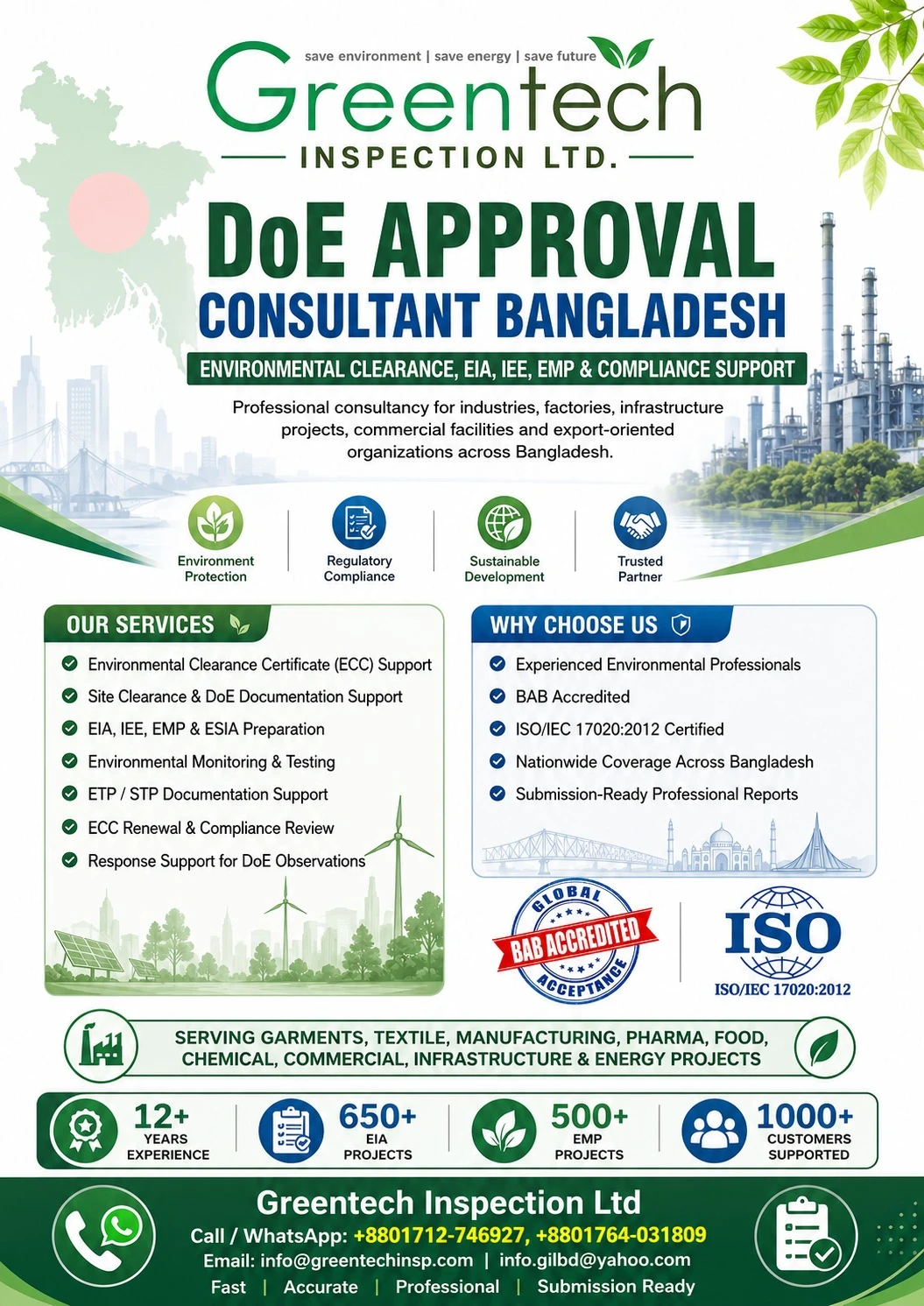 DoE Approval Consultant Bangladesh.