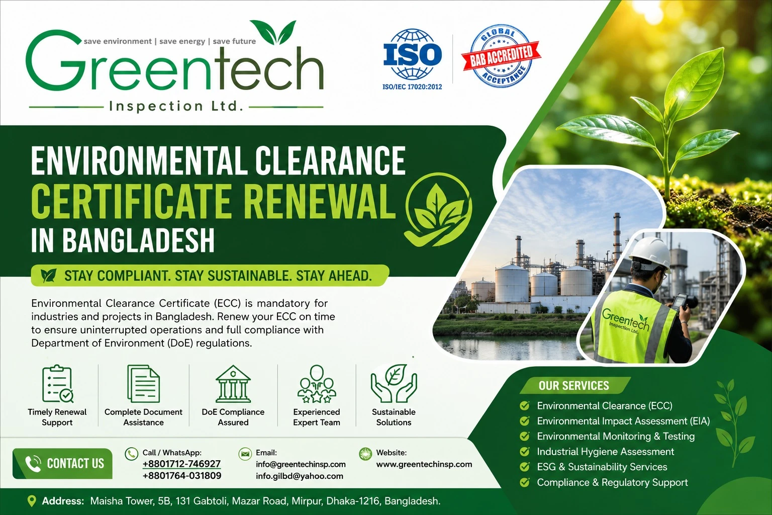 Environmental Clearance Certificate Renewal in Bangladesh: Complete Guide for Businesses (2026)