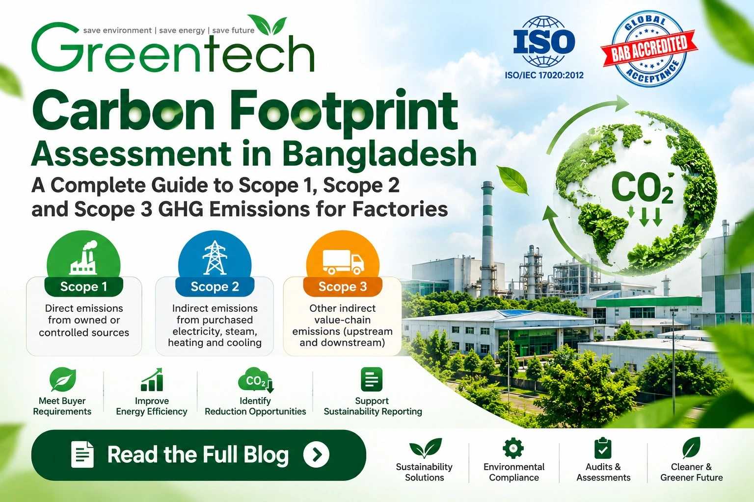 Carbon Footprint Assessment in Bangladesh | Scope 1, 2 & 3 Guide