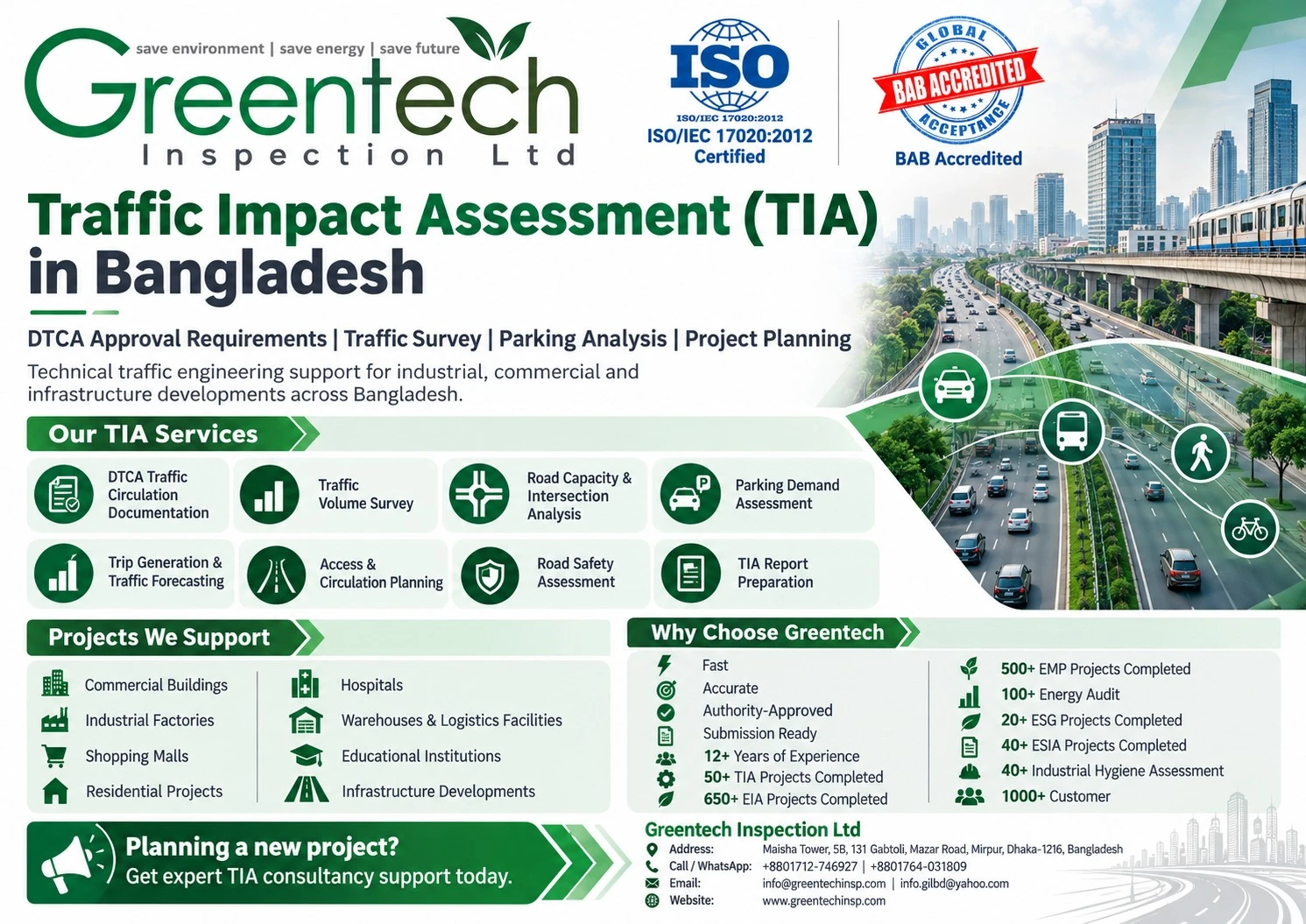 Traffic Impact Assessment (TIA) in Bangladesh